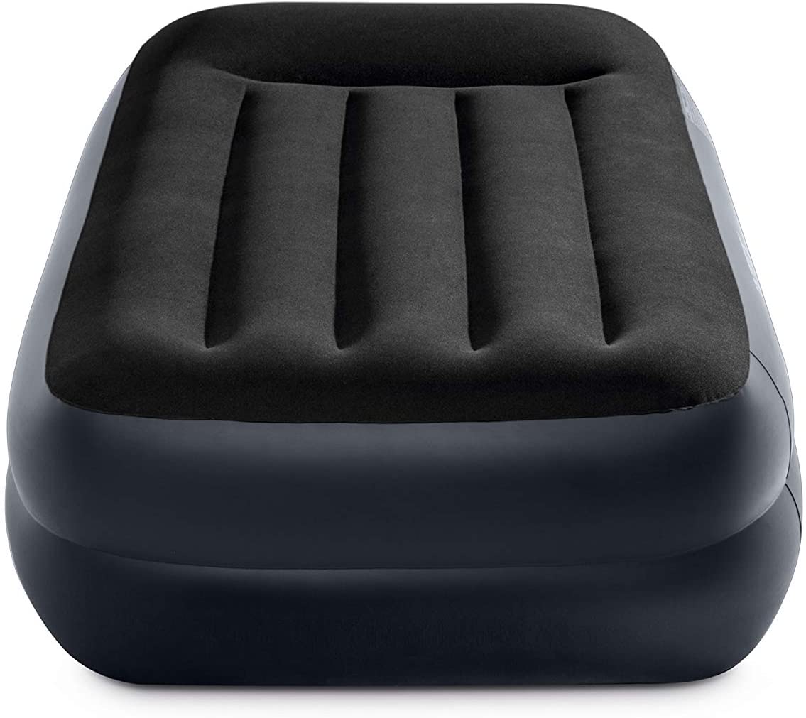 Dura-Beam Standard Series Pillow Rest Raised Airbed w/Built-in Pillow and Internal Electric Pump， Twin