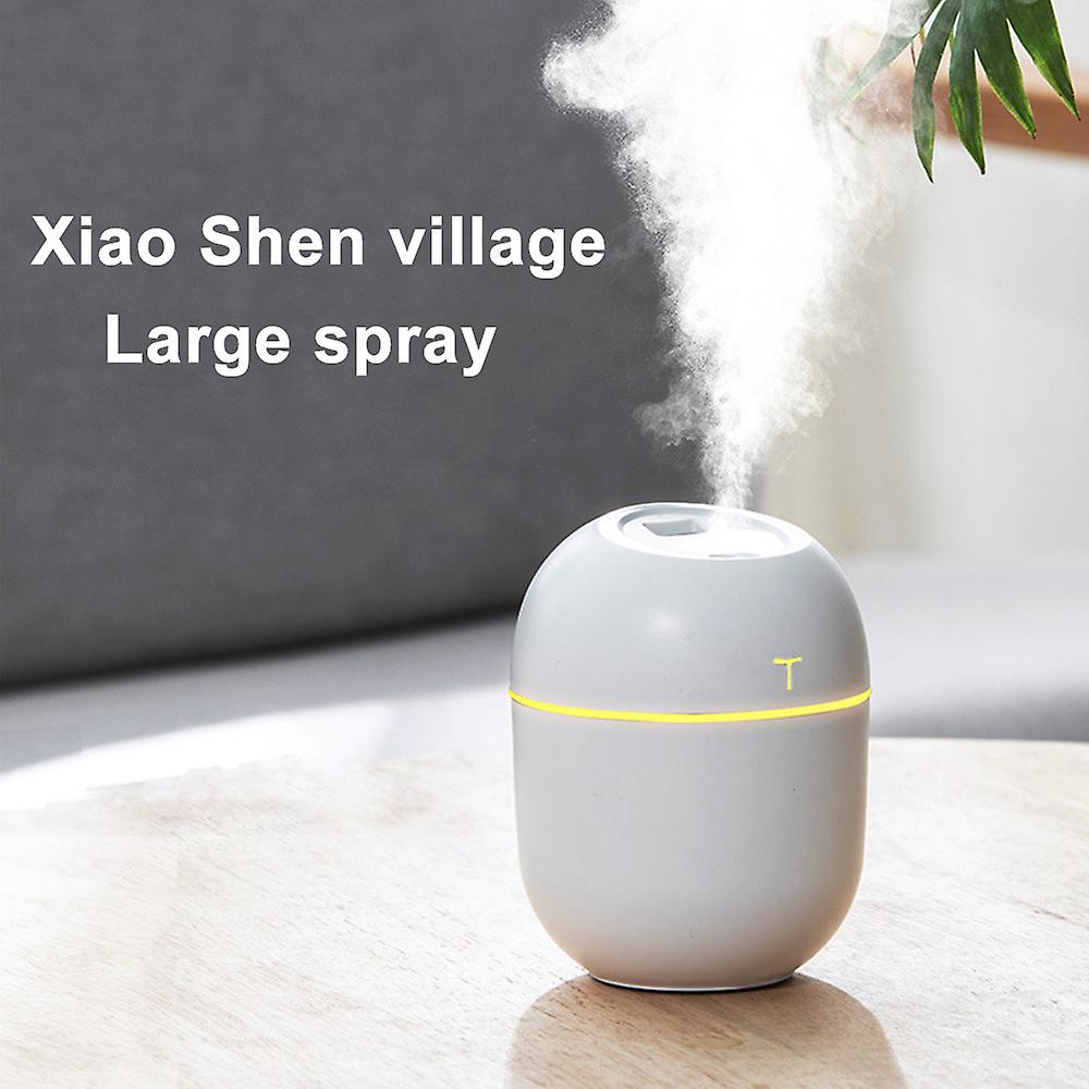 White Portable Home Air Atomizer Night Light Office Desktop Car Humidifier Large Capacity