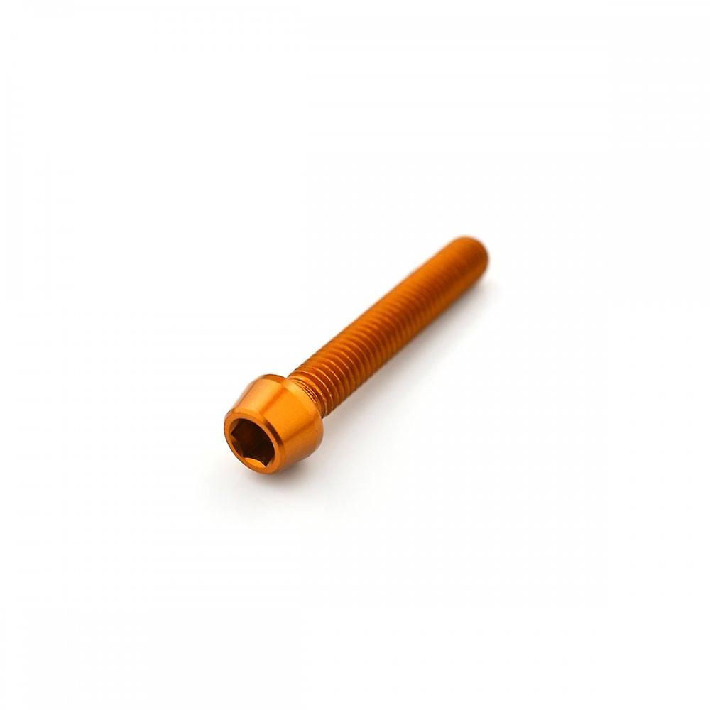 Racebolt Aluminium Tapered Socket Cap Bolt M5 X 0.8mm X 30mm Orange