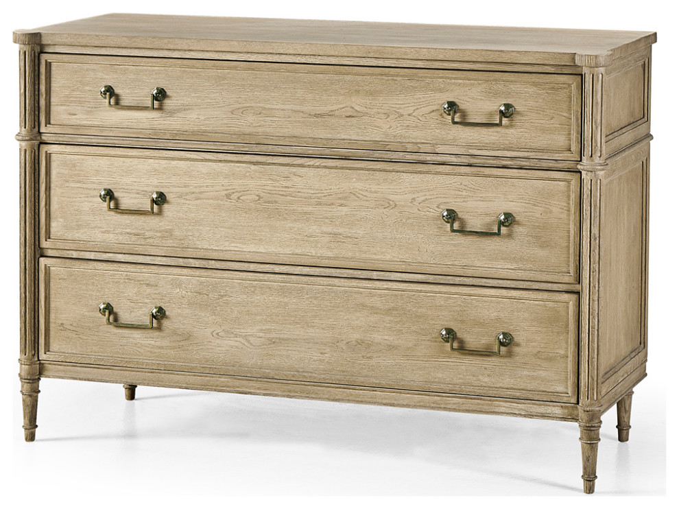 French Louis XVI Style Commode Natural 52 quot  French Country   Accent Chests And Cabinets   by English Georgian America  Houzz