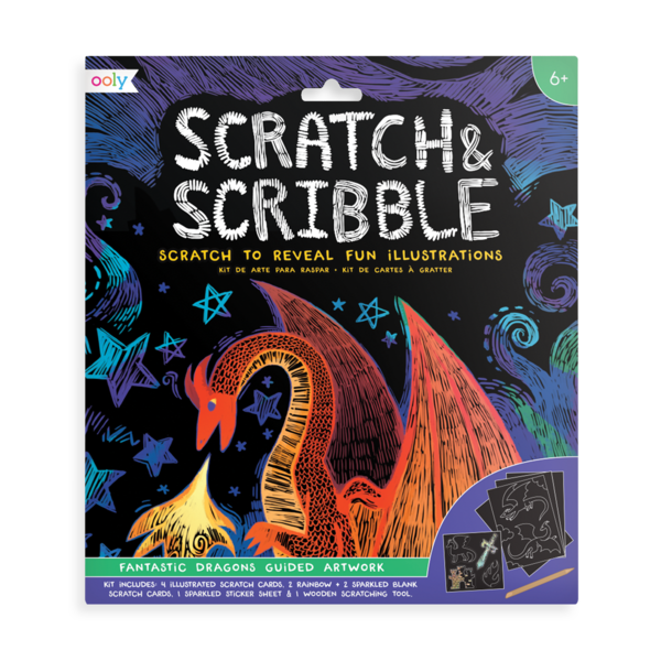 Scratch & Scribble - Fantastic Dragons by OOLY