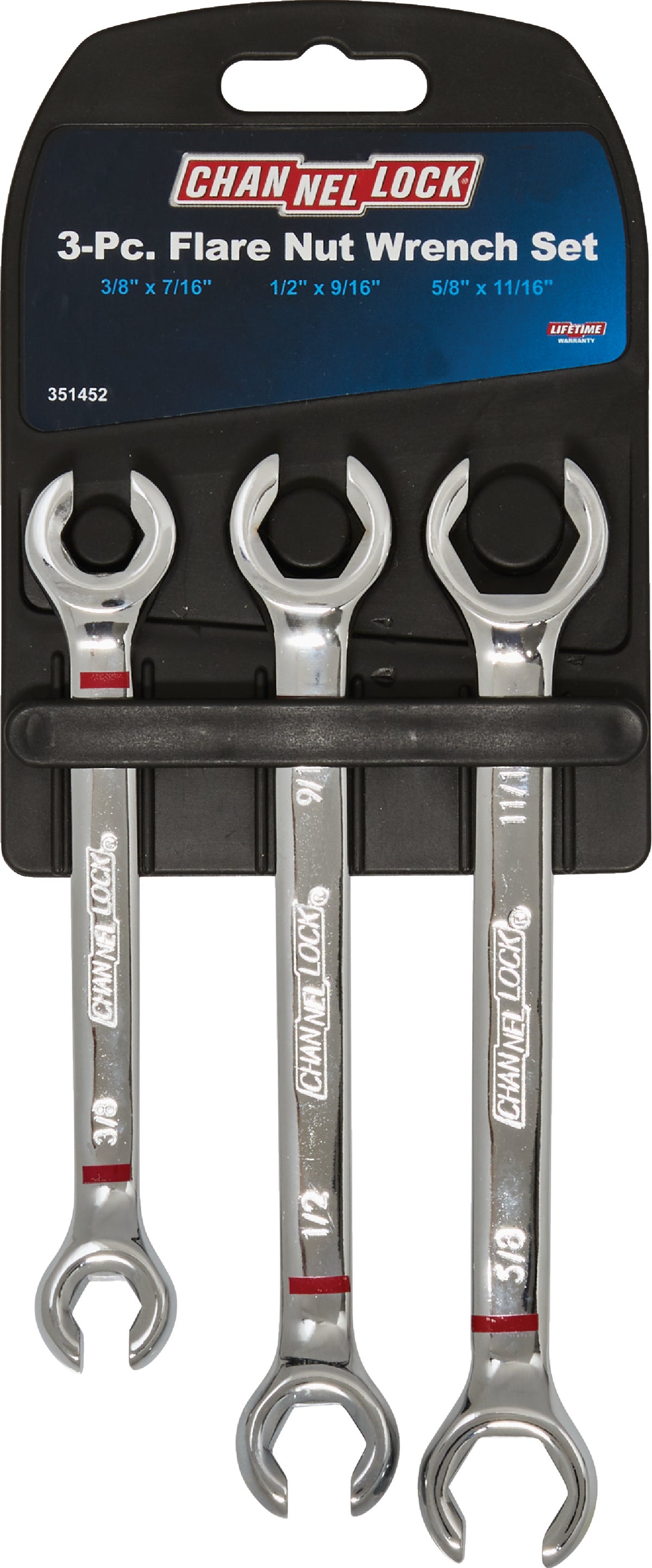 Channellock 3-Piece Flare Nut Wrench Set