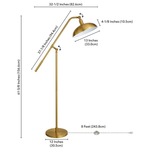 Devon Floor Lamp with Boom Arm