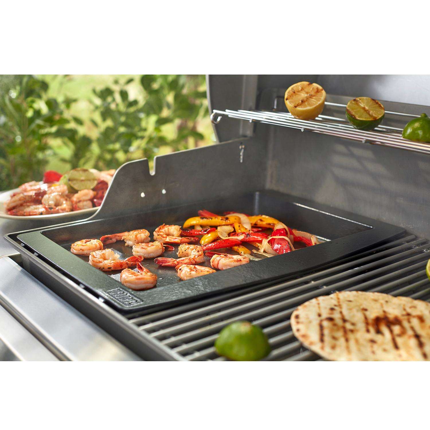 Weber Genesis Cast Iron/Porcelain Grill Top Griddle 18.9 in. L X 13.2 in. W 1 pk