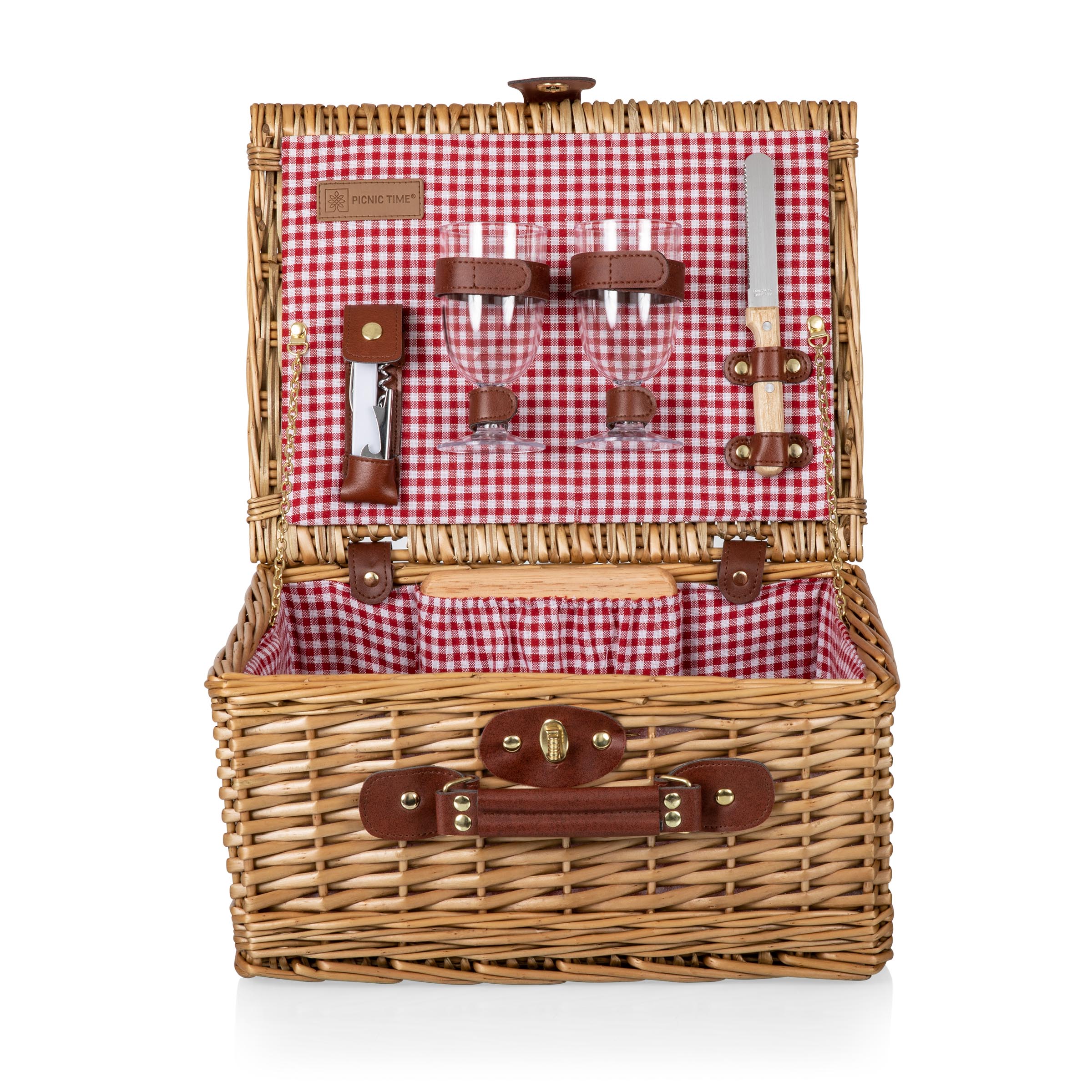 PICNIC TIME Classic Wine and Cheese Picnic Basket