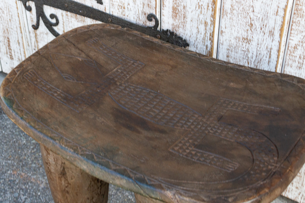 Rare Carved Lizard African Senufo Table   Southwestern   Side Tables And End Tables   by De cor  Houzz