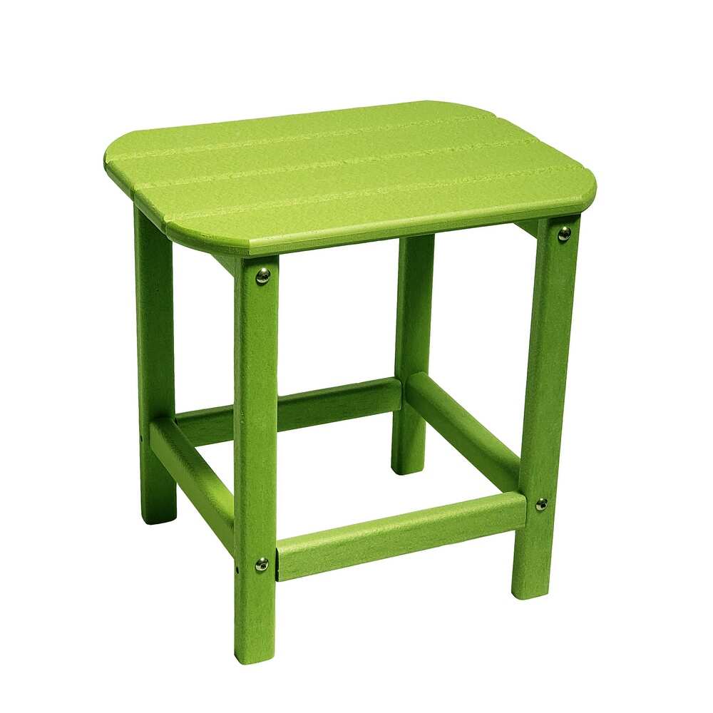 ResinTeak  Weather HDPE Recyclable Plastic Outdoor Side Table  Red