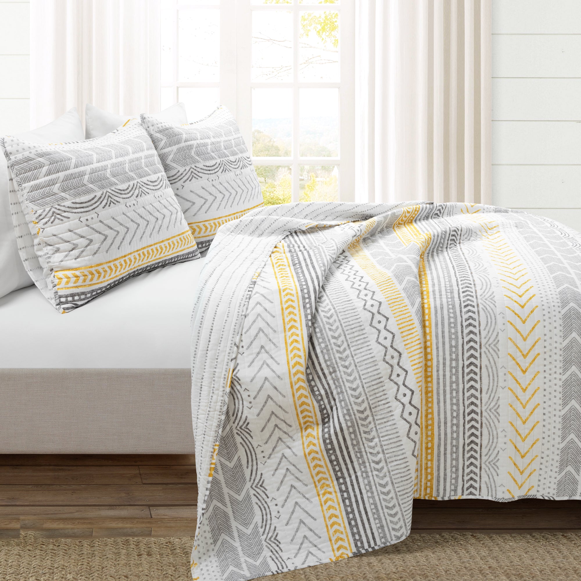 Hygge Geo Quilt 3 Piece Set