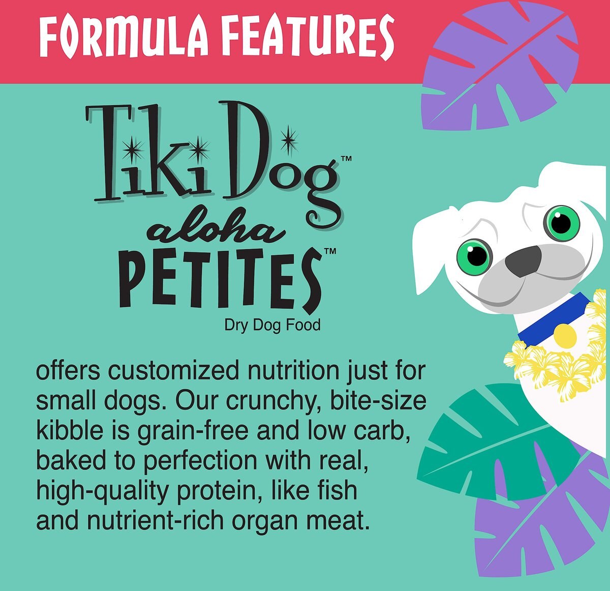 Tiki Dog Aloha Petites Fish Luau Grain-Free Dry Dog Food