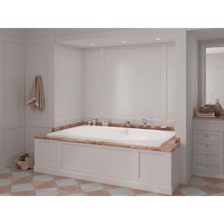 Universal Tubs Peridot 6.5 ft. Rectangular Drop-in Air Bath Tub in White HD4878CAL