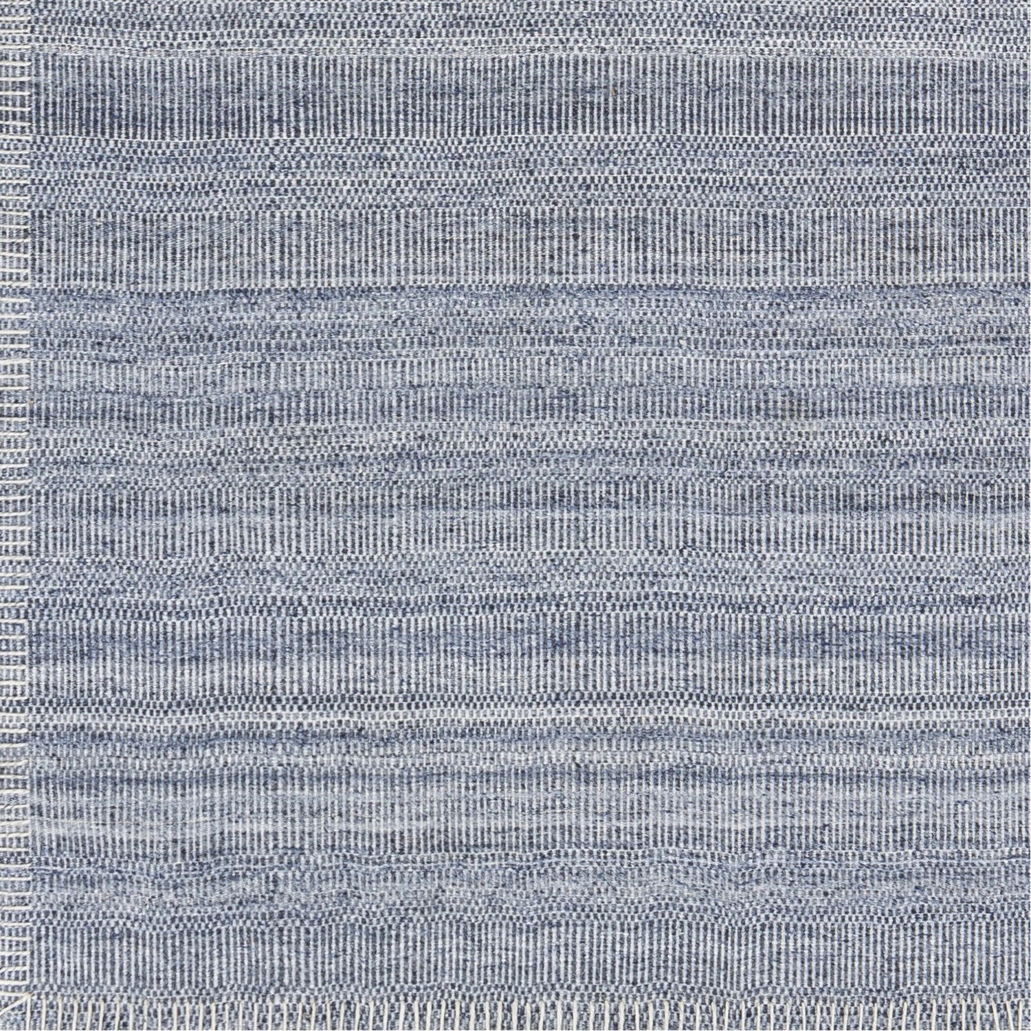 Irvine Hand Woven Rug in Denim, Cream