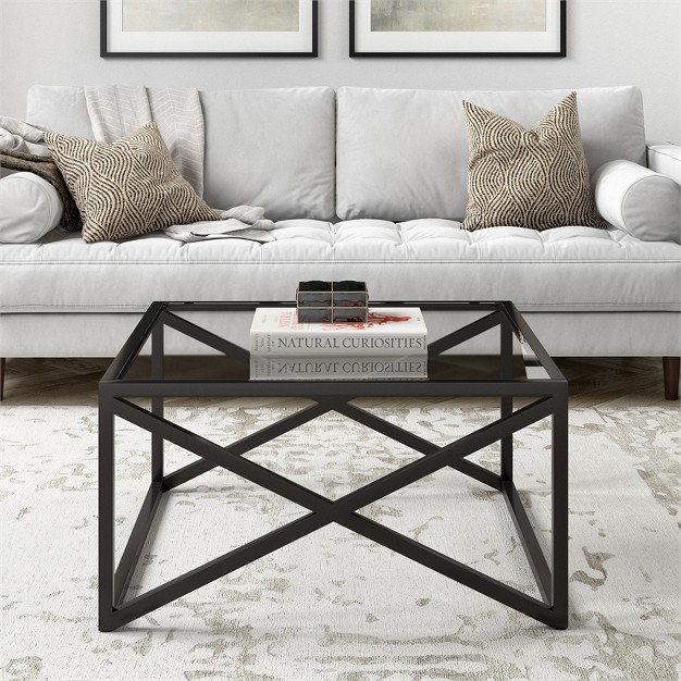 Square Black Bronze Coffee Table Henn amp hart