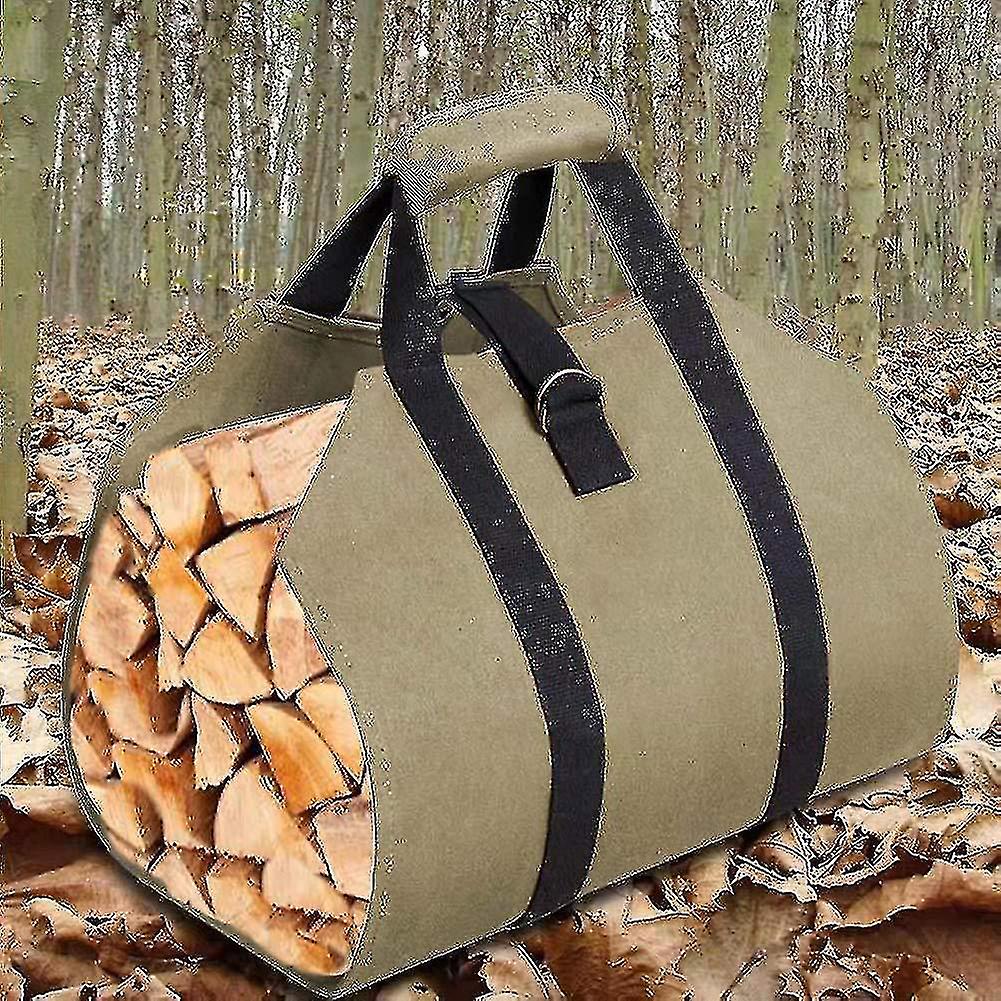 Firewood Bags， Fireplace Wood Carrying Bags， Multi functional Large capacity Storage Bags， Heavy dut