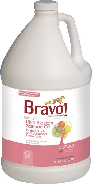 Bravo! Wild Alaskan Salmon Oil Dog and Cat Supplement