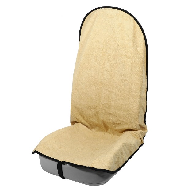 Unique Bargains Universal Anti slip Seat Protector Pad Car Seat Cover Beige 1 Pc