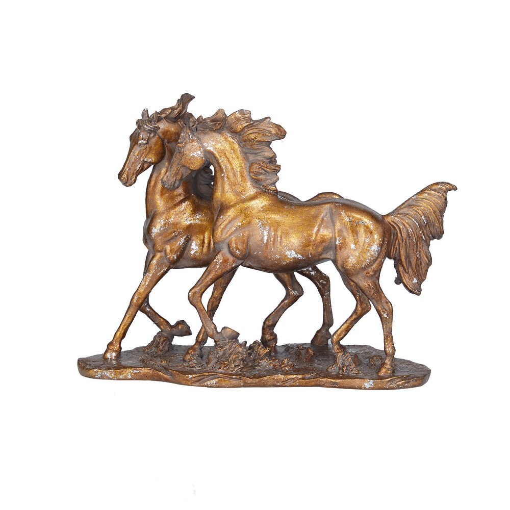 Bronze Polystone Horse Sculpture   14\