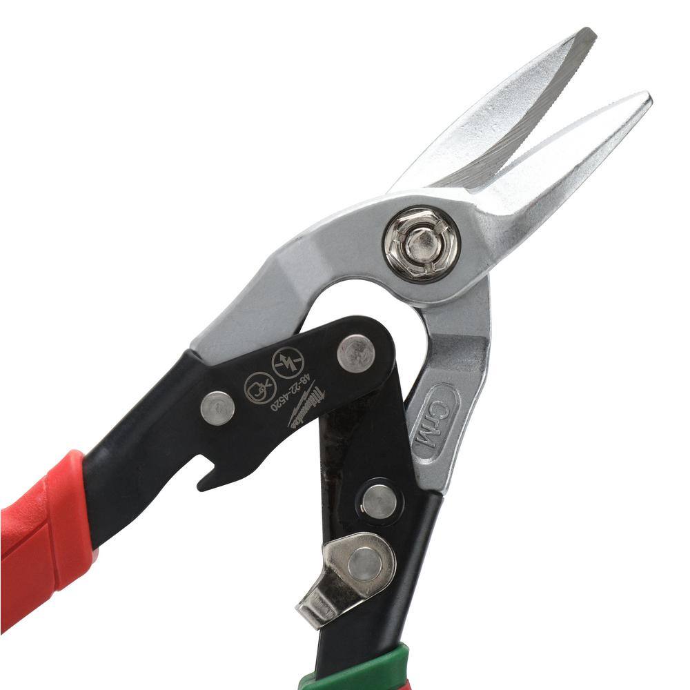 MW Left Right and Straight Aviation Snips with Utility Knife's (5-Pack) 48-22-4533-48-22-1503