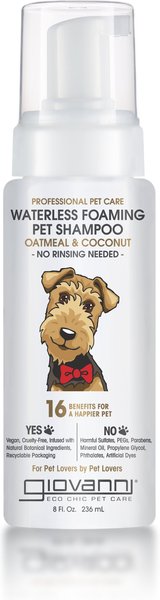 Giovanni Professional Waterless Foaming Oatmeal and Coconut Dog Shampoo