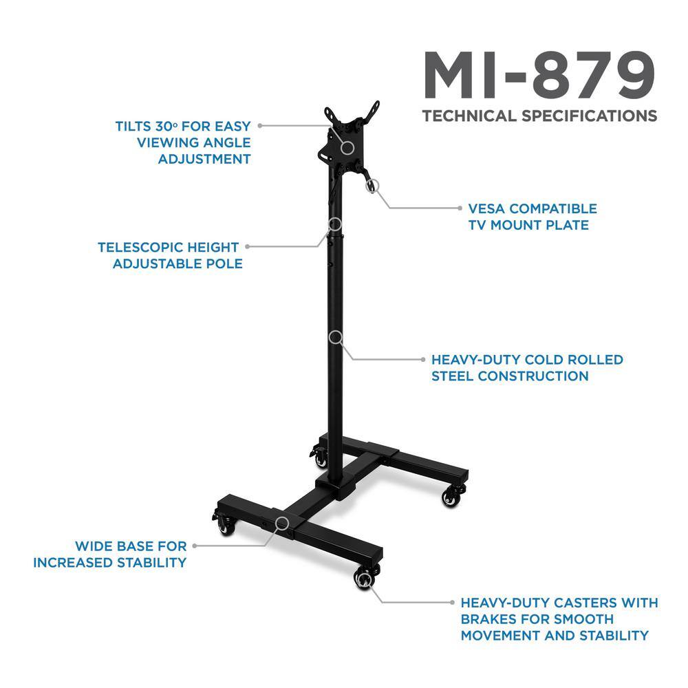 mount-it! Adjustable Mobile TV Stand MI-879