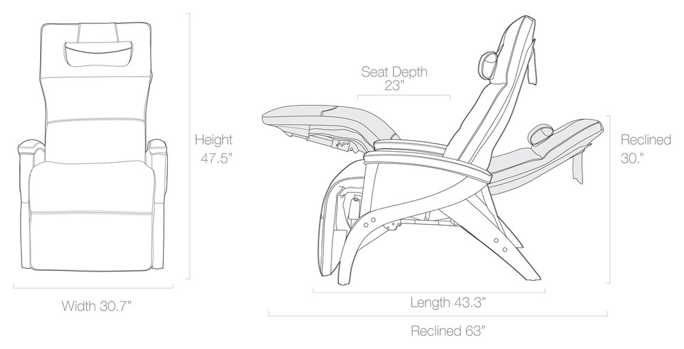 Svago ZGR Newton SV 630 Infinite Position Zero Gravity Recliner Chair with Heat   Transitional   Recliner Chairs   by The Back Store  Houzz