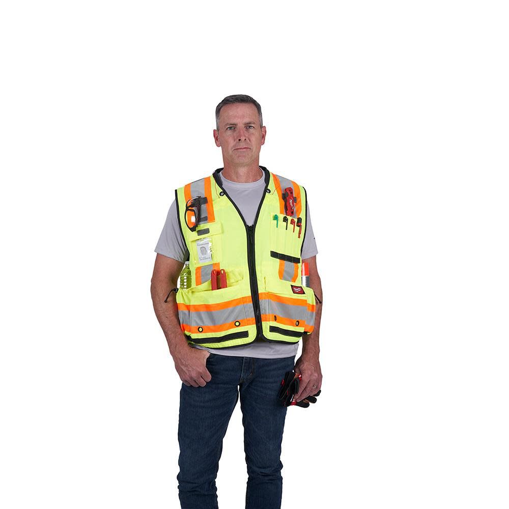 Milwaukee High Vis Surveyors Safety Vest Class 2 48-73-5161M910 from Milwaukee