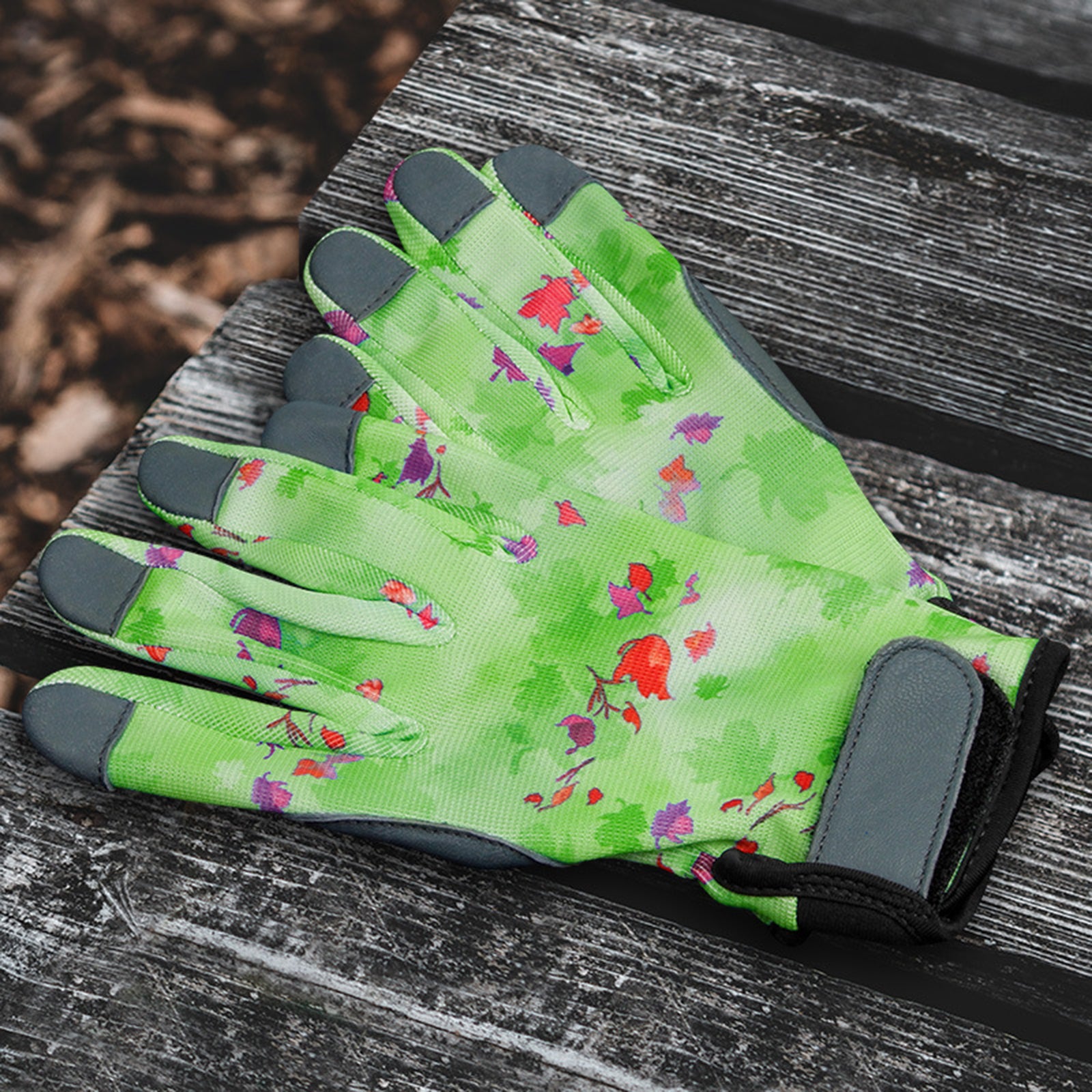 MAHAQI Safety Gloves Non-Slip Stab-Proof Durable Touch Screen Comfortable Sheepskin Fabric Breathable Garden Planting Tools