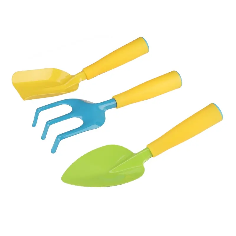 Beach Children Toy Mini Small Hand Shovel Rake Spade Wooden Handle Kids Gardening Tools Set