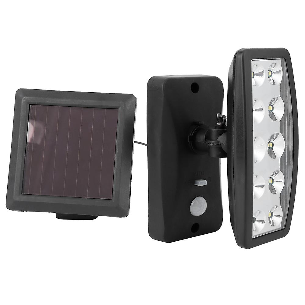 Adjustable 10 LED Chips Solar Powered Induction Wall Light Spotlights for Outdoor Garden Corridor