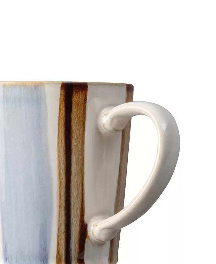 Denby Brown Stripe Painted Large Mug