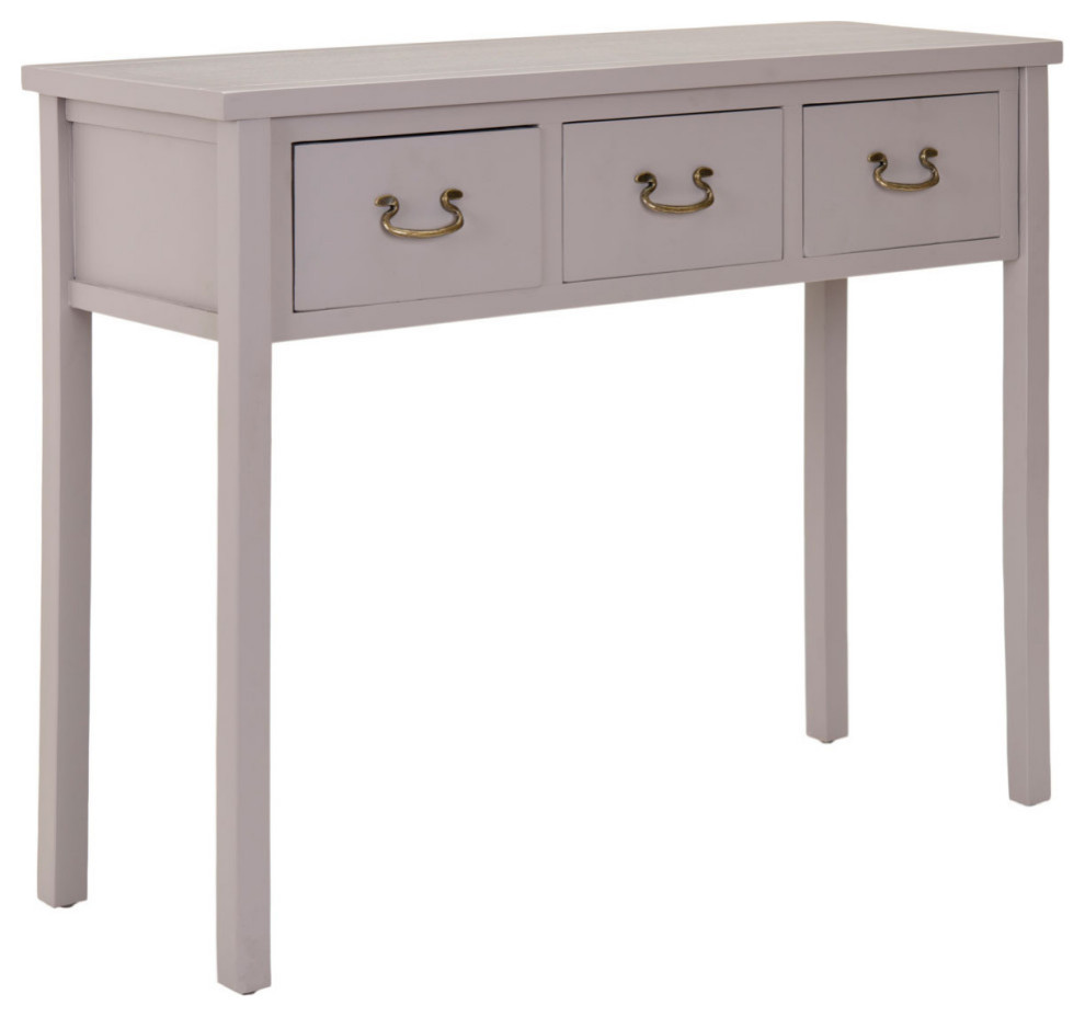 Lou Console With Storage Drawers Grey   Modern   Console Tables   by Virgil Stanis Design  Houzz