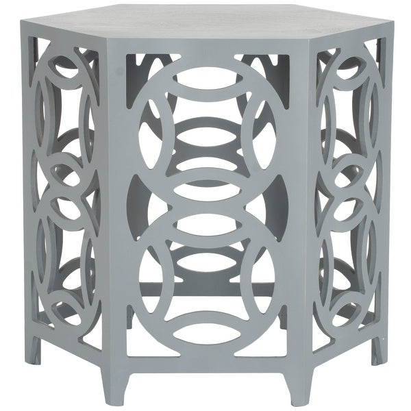 SAFAVIEH Natanya Pearl Blue Grey Side Table - 22.8