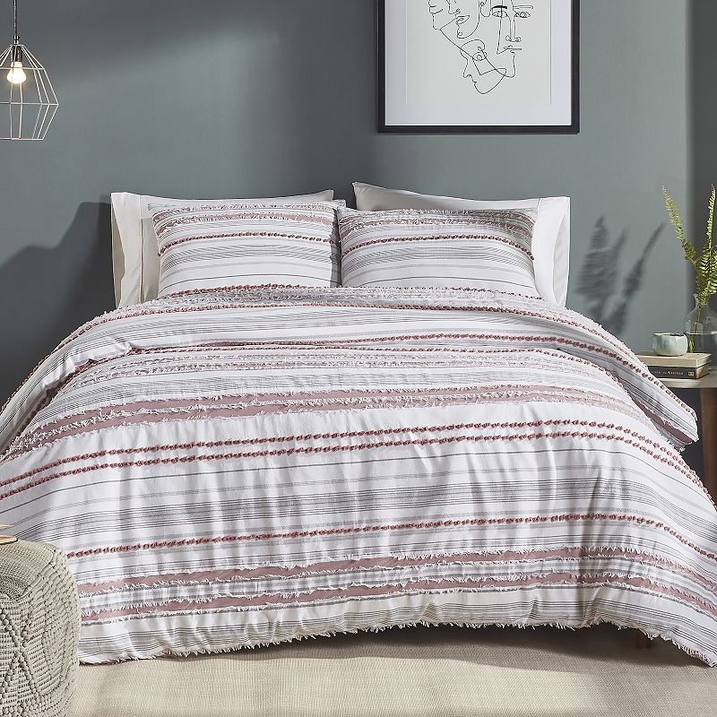 Better Trends Diana Stripe Comforter Set with Shams