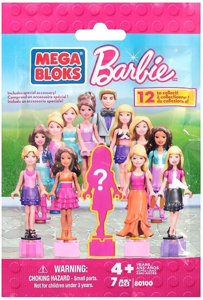 6-Pack Mega Bloks Barbie Figure Doll Doll With Accessories Blind Bags