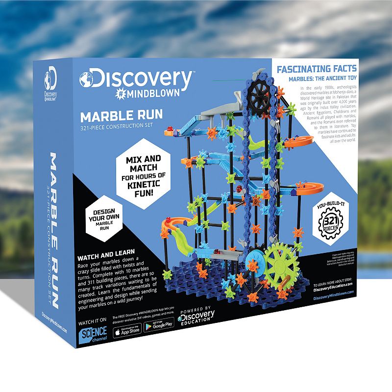 Discovery #Mindblown Toy Marble Run 321-piece Construction Set