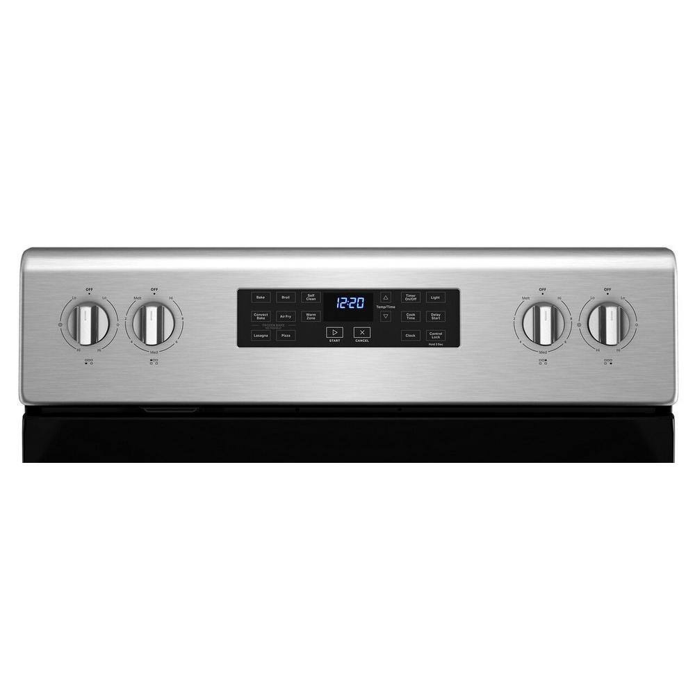 Whirlpool 5.3 cu. ft. Single Oven Electric Range with Air Fry Oven in Stainless Steel WFE535S0LS