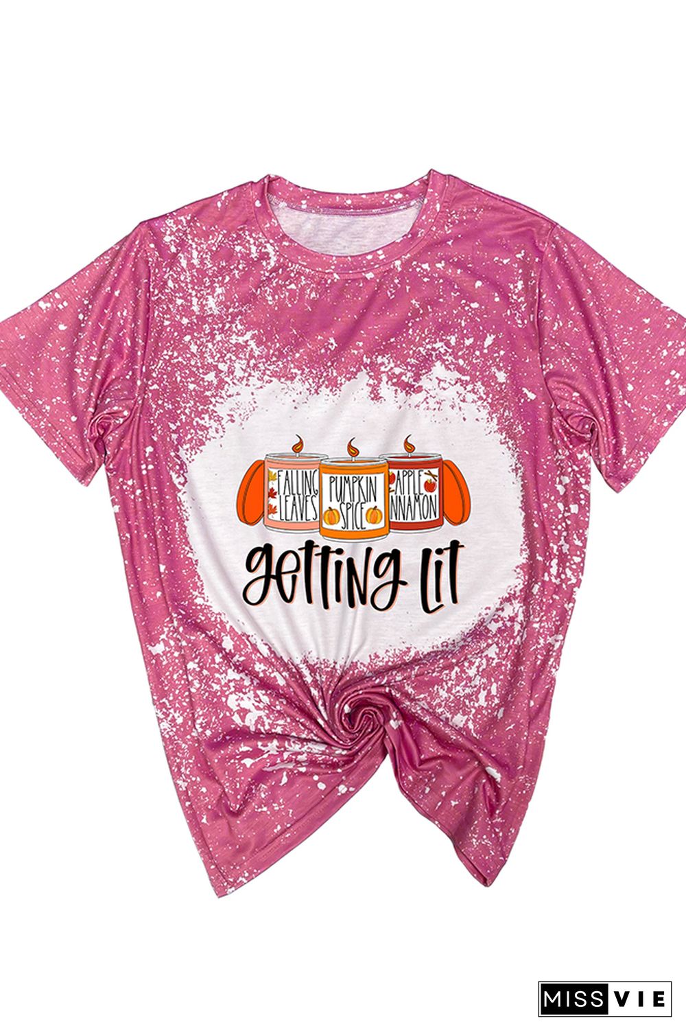 Getting Lit Candles Thanksgiving Graphic Tee Wholesale