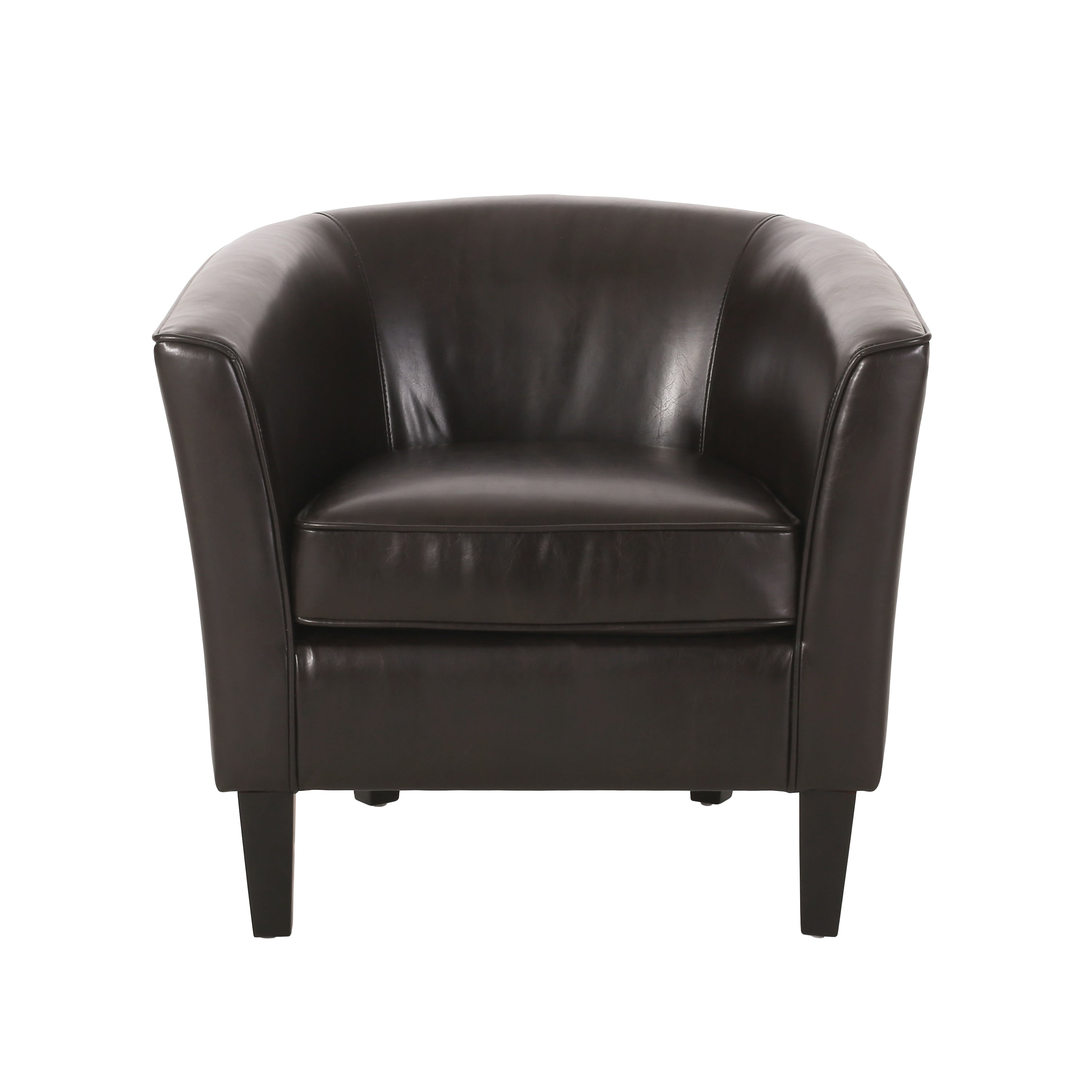 Gelston Brown Leather Club Chair