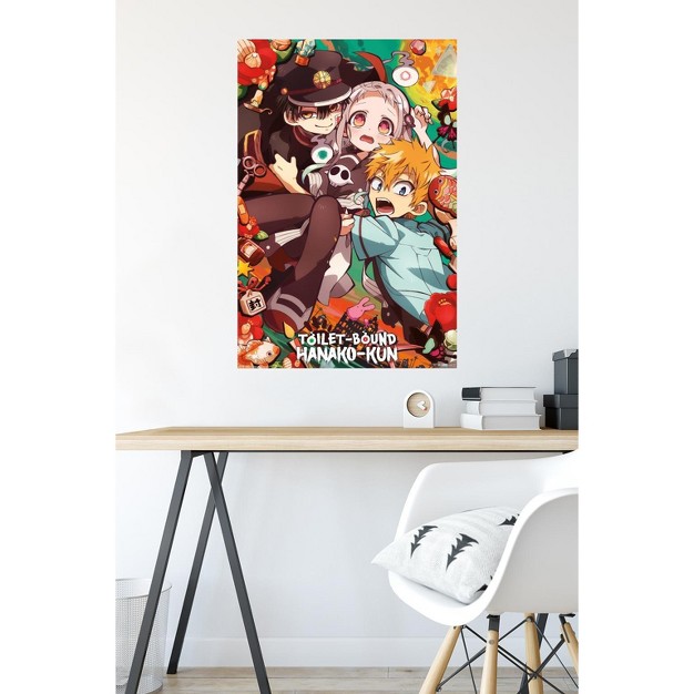 Trends International Toilet bound Hanako kun Group Unframed Wall Poster Prints