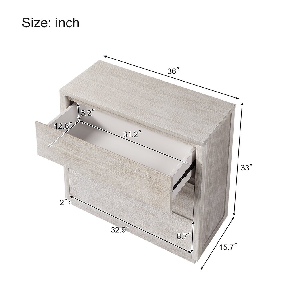 3 Drawer Wood Chest for Bedroom  Living Room