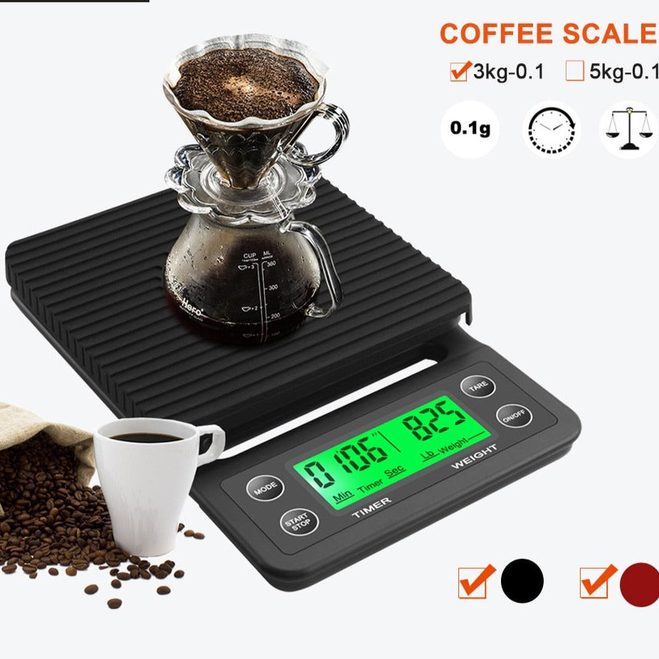 Drip Coffee Scale With Timer Portable Digital Scale