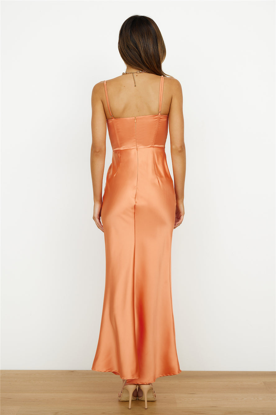 Show Off Girl Maxi Dress Orange