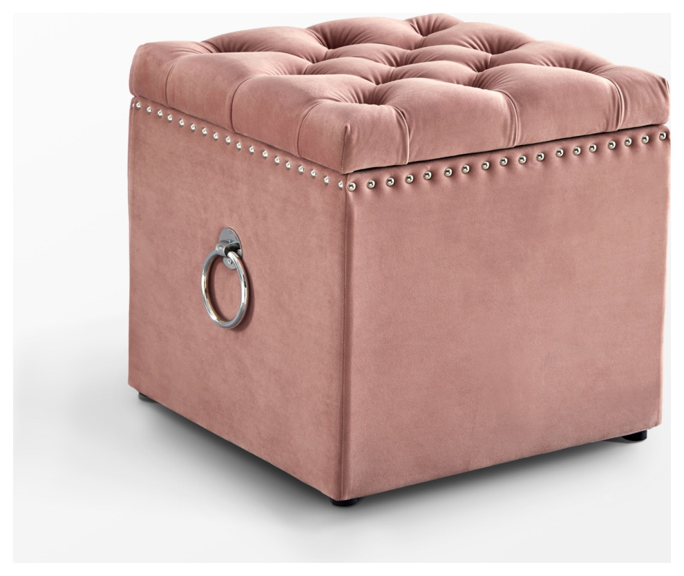 Carolina Storage 1 Pc Ottoman   Contemporary   Footstools And Ottomans   by Inspired Home  Houzz