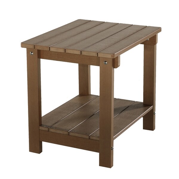 Solid Color Plastic Wood End Table