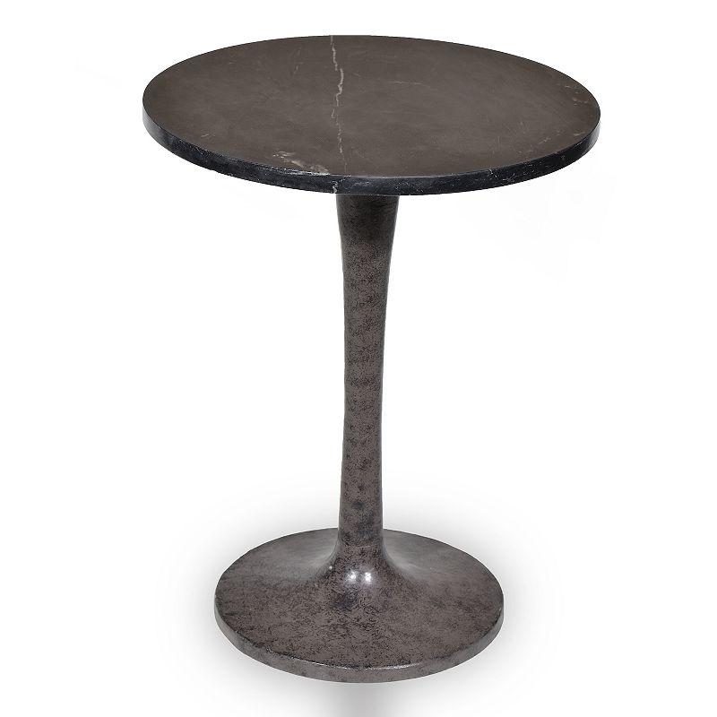 Carolina Living Piuma Marble Top Accent Table