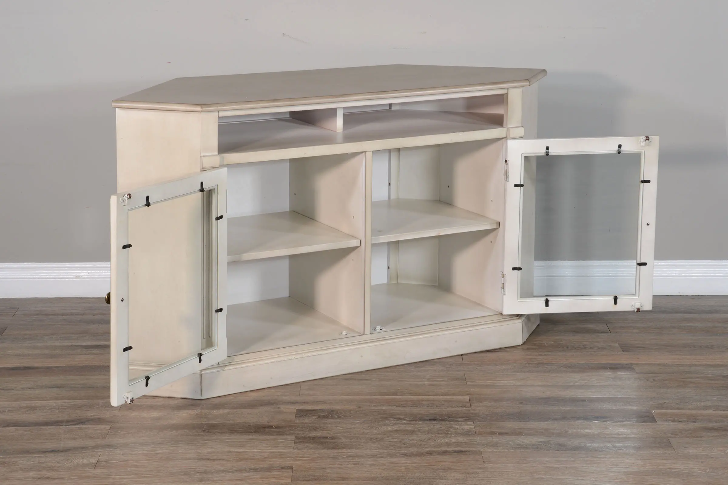 Westwood White 55 Corner TV Stand