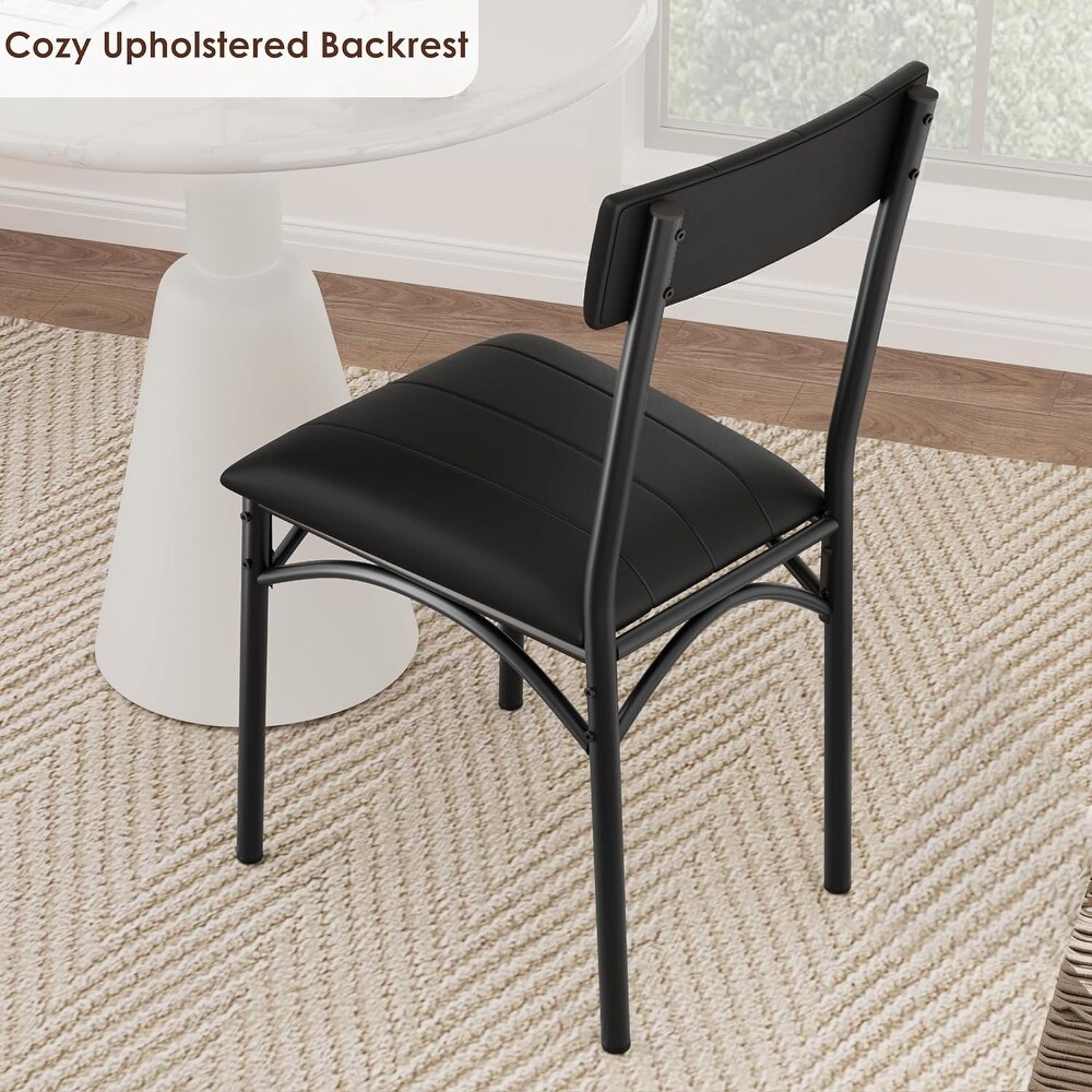 PU Leather Kitchen Chairs for 2