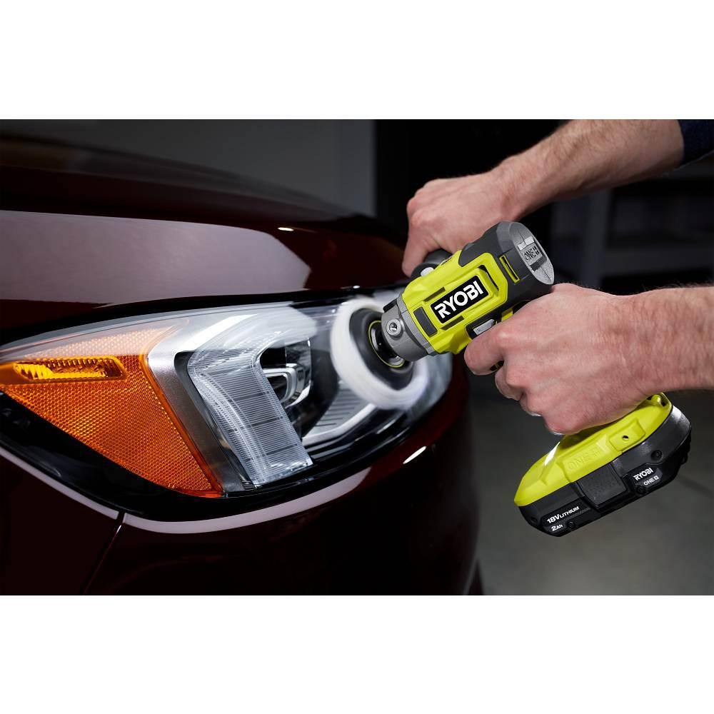 RYOBI ONE+ 18V Cordless 3 in. Variable Speed Detail PolisherSander (Tool Only) PBF102B