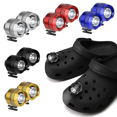 2x Headlights Plastic Croc Small Light Funny Shoe Accessories Running And Camping