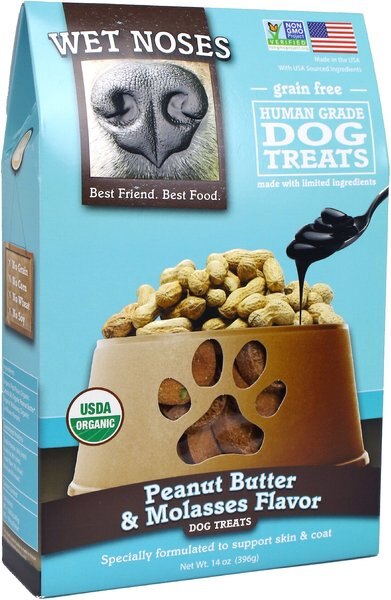 Wet Noses Grain-Free Peanut Butter and Molasses Flavor Dog Treats