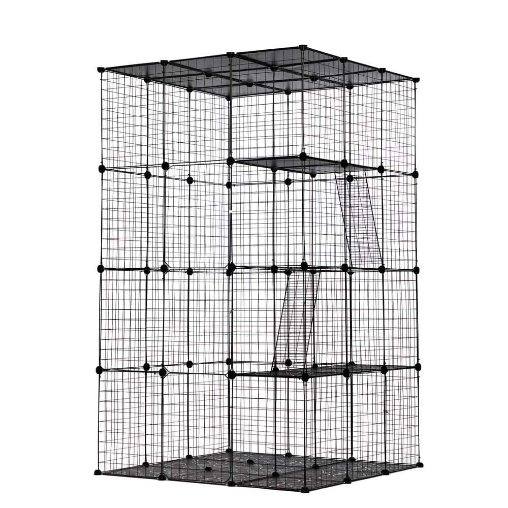 COZIWOW Cat Cage Large Playpen Exercise Place for 1-3 Cats CW12F0507